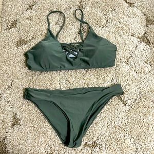 Army green bikini
